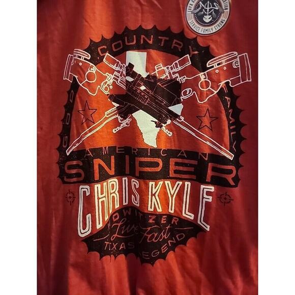 Howitzer Affliction Men's T-Shirt CHRIS KYLE  FLAG Military Grunt Small NWT  CR6 - Picture 1 of 5